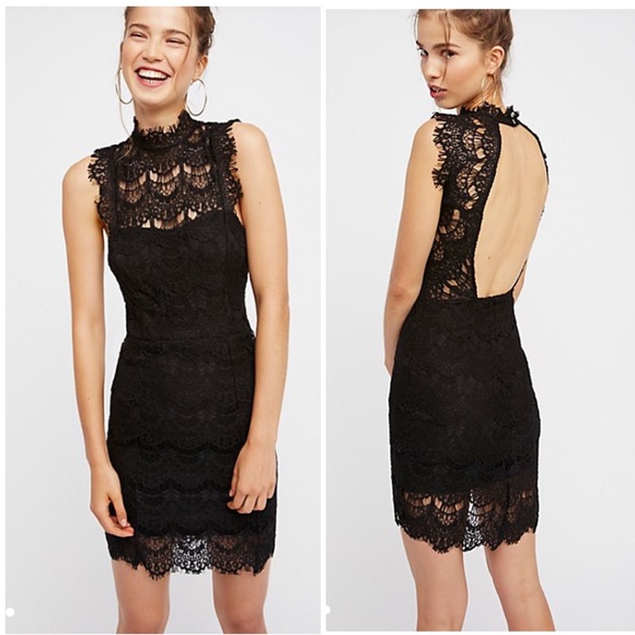 Free People Dresses & Skirts - Free People Daydreams Bodycon Lace backless Dress